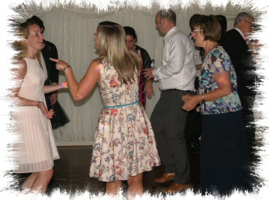 disco party dancers in marquee image