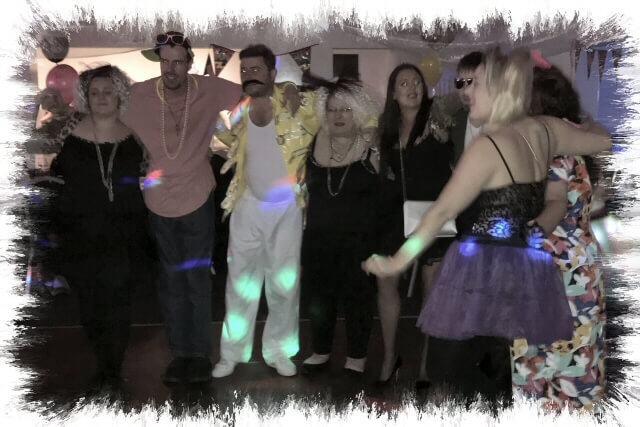 housewarming party disco dancers