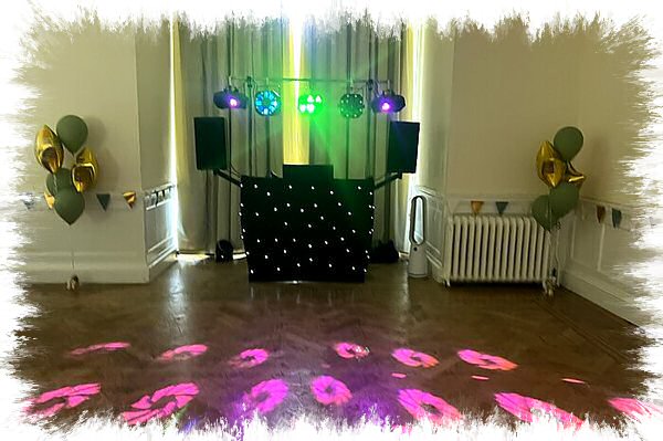 Party DJ hire setup in Sevenoaks, Kent