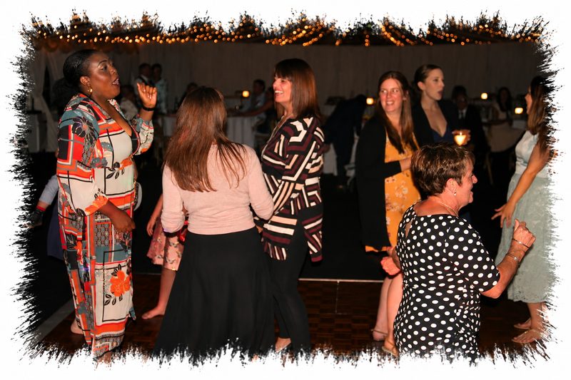 Party guests dancing at The BarnYard near Upchurch